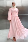 KORSE ELBİSE -PEMBE