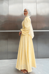 KORSE ELBİSE -SARI