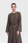 LORİN KUP ELBİSE -VİZON