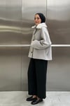 SİENNA KÜRKLÜ KABAN - GRİ