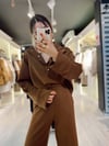   Acı Kahve Özel Kumaş Çıtçıtlı Sweat 