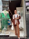 Acı Kahve Cepli Peluş Gömlek Ceket