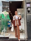 Acı Kahve Cepli Peluş Gömlek Ceket