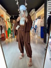 Acı Kahve Gofreli Kimono Takım