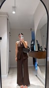 Acı Kahve Yelekli Pantolon Takım