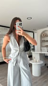 Açık Gri Fermuarlı Marka Model Yelek