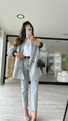 Açık Gri Marka Model Kesik Paça Mom Jean