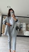 Açık Gri Marka Model Kesik Paça Mom Jean