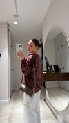 Açık Kahve Bisiklet Yaka İnce Sweatshirt