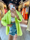 Açık Yeşil Pembe Neon Gömlek