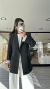 Antrasit Çizgili Astarlı Marka Model Blazer  Ceket 