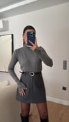 Antrasit Etekli Kemerli Blazer Takım