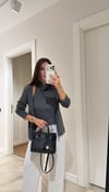 Antrasit İçinden Body Detaylı Triko Hırka 