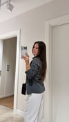 Antrasit İçinden Body Detaylı Triko Hırka 
