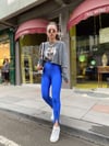 Antrasit Kaplan Baskılı Crop Sweat