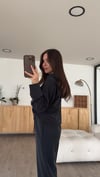 Antrasit Modal Kumaş Sweat Takım