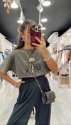 Antrasit Renk Gold Most Loved Baskılı Tshirt