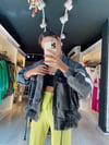 Antrasit Ribana Oversize Ceket