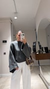 Antrasit Yarasa Kol Oversize Kazak