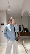 Bebe Mavi Bisiklet Yaka İnce Sweatshirt