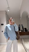 Bebe Mavi Bisiklet Yaka İnce Sweatshirt
