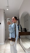 Bebe Mavi Bisiklet Yaka İnce Sweatshirt