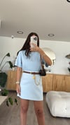 Bebe Mavi Bisiklet Yaka Marka Model Basic Tişört