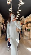 Bebe Mavi Sırtı Açık Elbise 