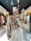 Bej Batik Oversize Sweat