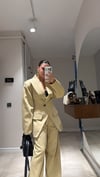 Bej Gabardin Ravi Ceket Takım 