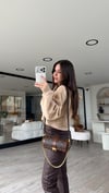 Bej Out Of Mind Basklılı Kapşonlu Sweat