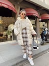 Bej Oversize Cepli Şişme Mont