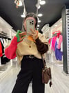 Bej Renk Marka Model Kol Detaylı Sweat