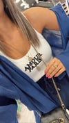 Beyaz Amour Paris Yazılı Atlet