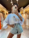 Beyaz Ayı Baskılı Oversize Tshirt 