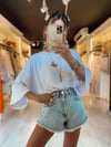 Beyaz Ayı Baskılı Oversize Tshirt 
