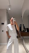 Beyaz Dar Kesim Basic Ravi Tshirt