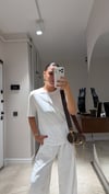 Beyaz Dar Kesim Basic Ravi Tshirt