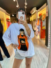Beyaz Kız Baskılı Tshirt