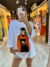 Beyaz Kız Baskılı Tshirt