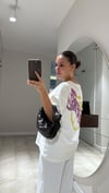 Beyaz Lakers Yazılı Tshirt