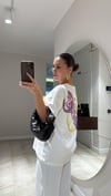Beyaz Lakers Yazılı Tshirt