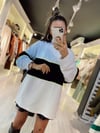 Beyaz Neon Geçişli Fermuarlı Sweat 
