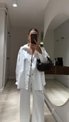 Beyaz Oversize Poplin Gömlek