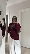 Bordo Bisiklet Yaka Marka Model Sakallı Kazak