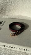 Bordo Gold Halkalı Kemer 