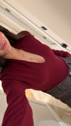 Bordo V Yaka Ön Dikişli Body