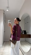 Bordo Vatkalı Basic Tişört