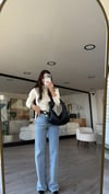 Buz Mavi Bol Paça Yıkamalı Marka Model Jean 
