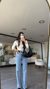 Buz Mavi Bol Paça Yıkamalı Marka Model Jean 